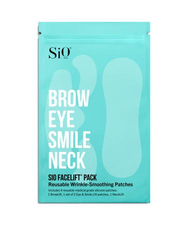 SiO Beauty FaceLift | Neck, Forehead, Eye & Smile Anti-Wrinkle Patches | Overnight Smoothing Silicone Patches For Face, Neck, Forehead, Eye & Smile Fine Lines And Signs Of Aging Beige