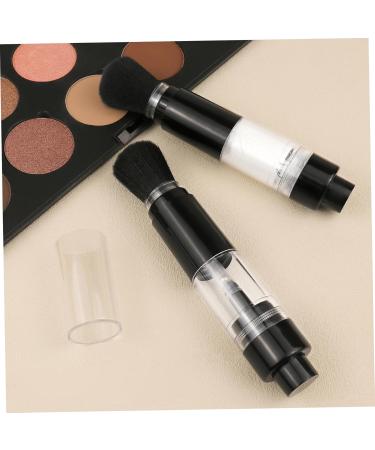 Refillable Powder Brush 2-in-1 Retractable Makeup Brush with Refillable Loose Powder Bottle Manual Press Automatic Travel Makeup Brushes for Color Highlight Contour Blush Powder Blush Brush - Buy Online on GoSupps.com