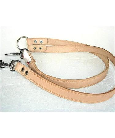 Buy LUSY011 Real Leather Coupling Leash for 2 Dogs - 60cm & 40cm Options | Durable & Stylish Dog Leash - Buy Online on GoSupps.com