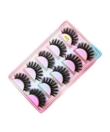 UAMOU 10 Styles 2/5/10/20/30/50/100 Boxes 3D Mink Lashes 5 Pairs Natural Individual Mink False Eye Lashes Make Up Kit Cilios Cheerfully (Color : G405 Size : 30 BOXES (150 pairs))