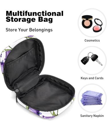 Large Capacity Women's Storage Bags for Bandages Menstrual Cups & Makeup | Travel Organizer | Crane & Lotus Pattern | 4.7x6.6x6 in - Buy Online on GoSupps.com