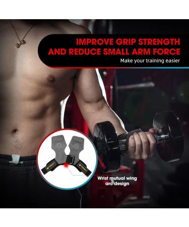 Manueklear Weight Lifting Bands with Padded Wrist Loop | Leather Straps for Powerlifting & Strength Training | Professional Weightlifting Gear for Women (Gray) - Buy Online on GoSupps.com