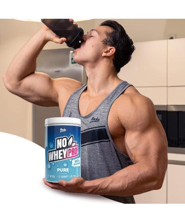 Rocka Nutrition No Whey Pro Vegan Protein - 26g Plant-Based Protein Powder Amino Acids & Vitamin B12 - 1kg Pure - International Shipping Available - Buy Online on GoSupps.com