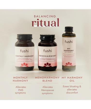 Fushi My Harmony Oil 50ml - Herbal Infusion for Women's Balance & Wellness - Shatavari & Castor Oil for Bloating Cramp Relief Menopause Soothing Discomfort - Buy Online on GoSupps.com