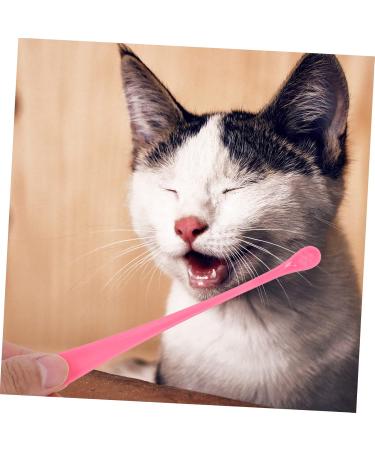 FOMIYES 2pcs Oral Tooth Tools Teeth Cleaners Soft-bristle Dog Cleaning Puppy Home Pets Pet Portable Cat 1 count (Pack of 1) Pink - Buy Online on GoSupps.com