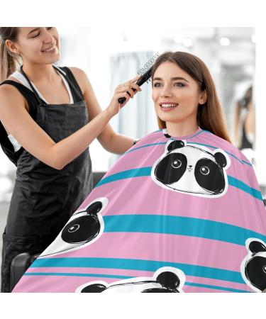 Waterproof Barber Cape - Panda Bear & Cheetah Haircut Bib for Men & Women | Unisex Hair Cutting Cape  - Buy Online on GoSupps.com