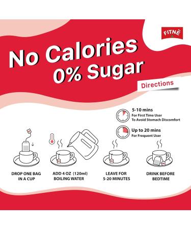 FITNE Strawberry Herbal Detox Tea Fruity Myrobalan Rhubard Senna Infusion Cleansing High Antioxidant No Calories Stevia Sweetener 12 Tea Bags 12 Tea Bags / Box - Buy Online on GoSupps.com