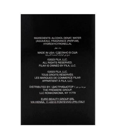 Fila Black for Men - 7.5 ml EDT Spray (Mini) - Buy Online on GoSupps.com