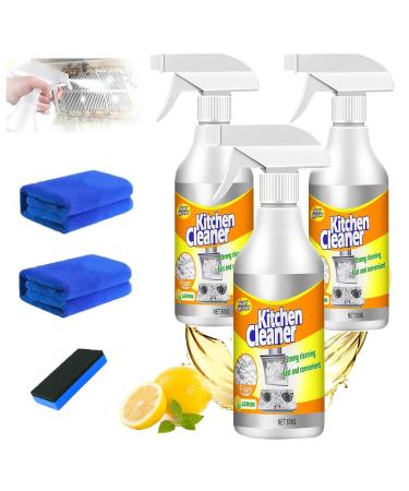 Sciasi Kitchen Foam Cleaner Multi-Purpose Foam Cleaner Powerful Stain Removing Foam Cleaner 2024 Upgraded Foam Cleaner All Purpose Magic Foam Cleaner for Kitchen (3pcs)