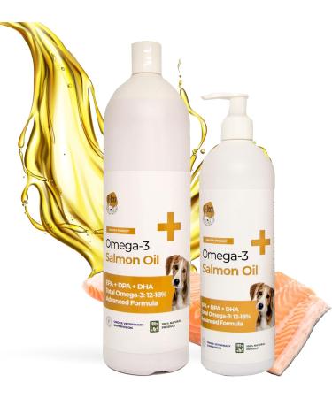 RF-Deer - Norwegian Salmon Oil for Dogs Cats and Horses 250 ML - 1 piece - Omega-3 Fish Oil Health Joints Digestion - 2 in 1 Pump Dark Bottle Anti-Oxidation Flip Top - Buy Online on GoSupps.com