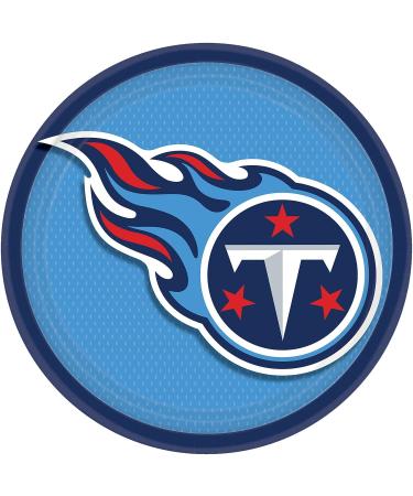 Tennessee Titans 9 Round Plates - Pack of 8 | Officially Licensed NFL Tableware - Buy Online on GoSupps.com