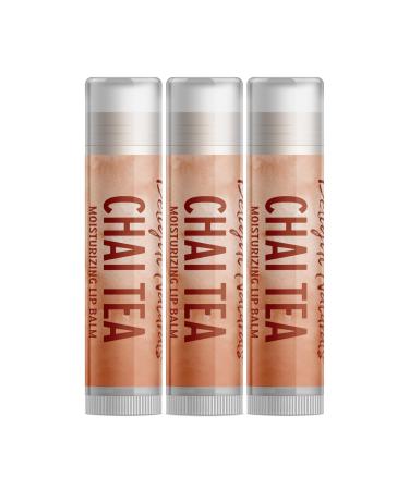 Delight Naturals Chai Tea Lip Balm - Three Pack 3 Pack