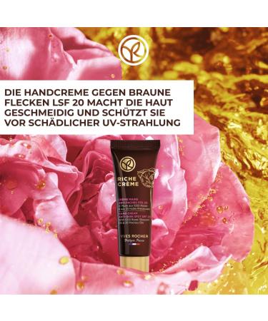 Yves Rocher Riche Cr me Hand Cream | Anti-Pigment Spots & Anti-Aging Care for Women | SPF 20 | Best Hand Cream for Mature Skin - Buy Online on GoSupps.com