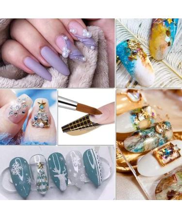 Aiwjeakh Nail Art Gel Brush Gel Manicure Brush with Wood Handle Nail Brush 24 - Buy Online on GoSupps.com