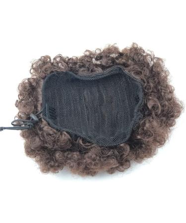 Short Synthetic Afro Puff Drawstring Ponytail Extension - Medium 4# Kinky Curly Ponytail for Natural Hair - Buy Online on GoSupps.com