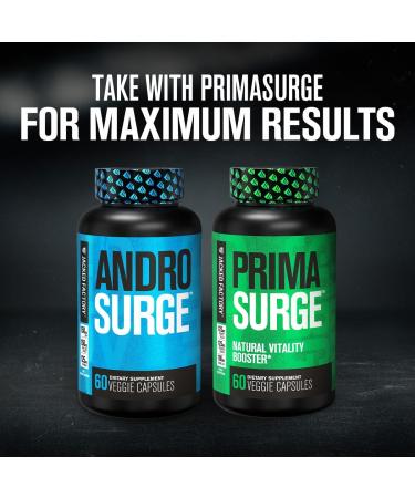 Jacked Factory Androsurge Estrogen Blocker for Men - Natural Testosterone Booster for Men & Estrogen Metabolizer (180 Capsules) - Buy Online on GoSupps.com