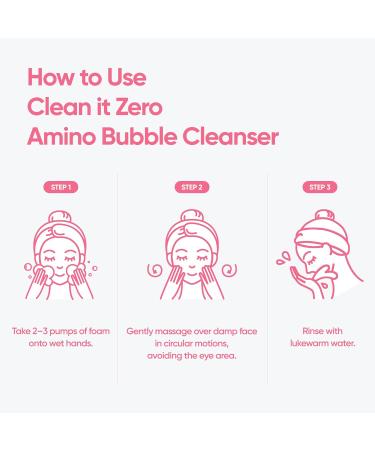 BANILA CO Clean It Zero Amino Bubble Cleanser | pH-Balanced Foaming Facial Cleanser for Sensitive Skin | Daily Moisturizing Face Wash with Hyaluronic Acid & Ceramide (300ml / 10.14 fl. oz) - Buy Online on GoSupps.com