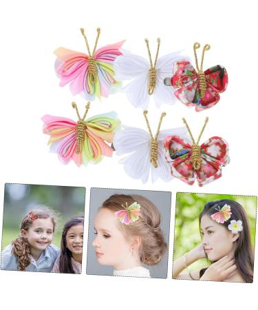 MERRYHAPY 3 Pairs Mini Hair Clip for Kids Butterfly Hair Pin 90s Hair Accessories Trendy Decor Hair Decorations Toddler Hair Accessories Hair Clips Baby Fabric Flash Issue Card - Buy Online on GoSupps.com