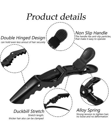 Hair Clip Crocodile Hair Clips No Crease Hair Clamp Sectioning Clamp with Nonslip Grip Wide Teeth Hair Barrette for Salon Home Use Women and Girls (Six colors) - Buy Online on GoSupps.com