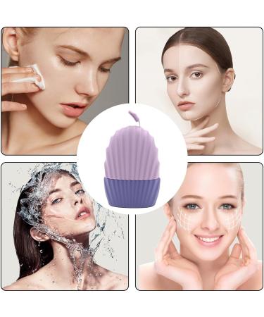 Facial Ice Roller Ice Cube Roller Reusable Ice Cube Roller Silicone Ice Face Massager For Pores Skin Reduce Puffiness Purple - Buy Online on GoSupps.com
