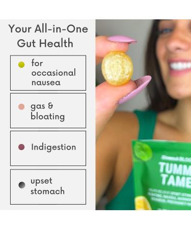 StomachBloom Tummy Tame Drops - Nausea Relief & Upset Stomach Support with Ginger Lemon & Spearmint | 28 Ct | International Shipping - Buy Online on GoSupps.com