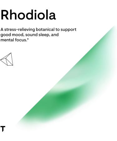 Thorne Rhodiola - Botanical Supplement for Stress Relief - Enhances Positivity Sleep and Mental Focus - 60 Capsules - 60 Servings - Buy Online on GoSupps.com