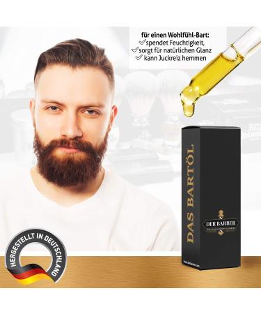 Der Barber Beard Oil - Vegan Skin-Soothing Rich Formula - Premium German Quality - Buy Online on GoSupps.com