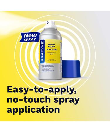 Preparation H Rapid Relief Hemorrhoidal Spray with Lidocaine - 4.5 Oz Bottle - Buy Online on GoSupps.com