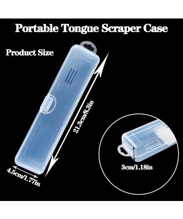 Portable Tongue Scraper Case | Travel-Ready Transparent Tongue Cleaner Holder for Optimal Oral Hygiene - Buy Online on GoSupps.com