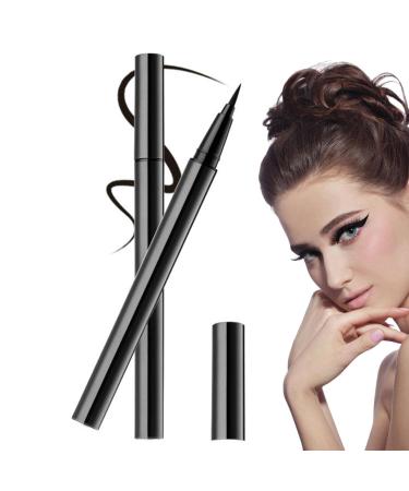 Waterproof Eyeliner Pencil Sweatproof Waterproof Eyeliner Liquid Long-Lasting Eyeliner Pencil Eye Makeup Ideal for Girls and Makeup Artists Cobrew Black (Cotton Head)