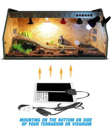 PeSandy Reptile Heating Mat 5W - Adjustable Temperature Heat Pad for Reptiles - Ideal for Tortoise, Snakes, Lizard, Gecko, Hermit Crab, Turtle, and Amphibians - Under Tank Heat Pad (5.9x5.5 inch) - Buy Online on GoSupps.com