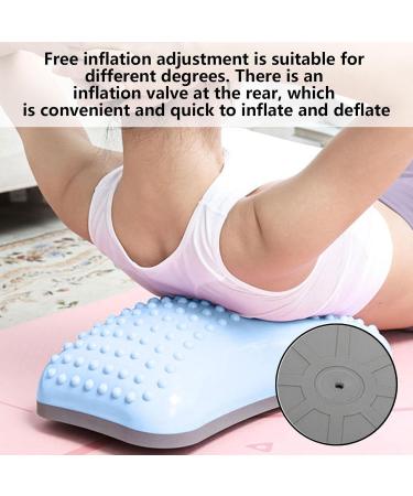 Geruwam Backrest Pillow | Ergonomic Lumbar Support & Posture Correction | Inflatable Lower Back Support Pillow - Blue (Includes Gas Needle) - Buy Online on GoSupps.com