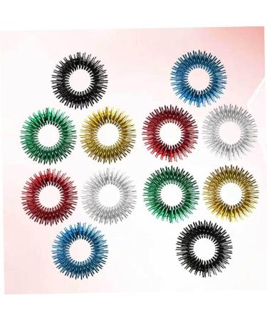 Healvian 12pcs Finger Massager - Acupressure Rings for Stress Relief & Hand Therapy | International Shipping Available - Buy Online on GoSupps.com