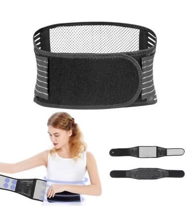 Hernin lumbar spine Turmalin TailleBandage S tz tel Band Heat belt for the lower back lumbar therapy with 20 Turmalin-magnifying magnetic field therapy pain relief (black s) s black