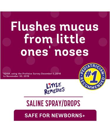 Little Remedies Little Noses Saline Spray/Drops - 1oz | Gentle Congestion Relief - Buy Online on GoSupps.com