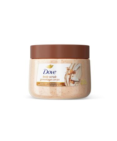 Dove Brown Sugar and Coconut Butter Body Scrub Exfoliates and Deeply Nourishes for Smooth Radiant Skin 15 oz Brown Sugar & Coconut Butter 15 Ounce (Pack of 1)