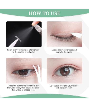 Invisible Eyelid Lift Strips - 240pcs Natural Fiber Eye Tapes for Hooded Droopy Uneven Mono-eyelids - Buy Online on GoSupps.com