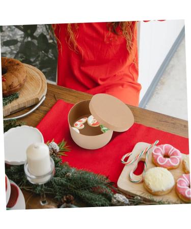 Alipis Box Dessert Containers with Lids Holder Perfume Carton Light Brown 12.5x12.5cm - Buy Online on GoSupps.com