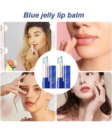  Generisch Temperature-changing lipstick Jelly Blue Moisture Balm moisturizing smooth lip color soft and color-changing makeup pencil long-lasting glossy beauty product - Buy Online on GoSupps.com