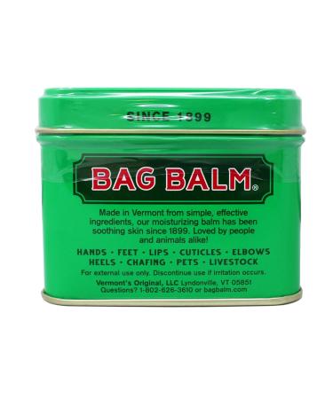 Bag Balm Skin Moisturizer Kit - Original Formula for Dry Skin Hands Feet Lips Cuticles Elbows Heels Chafing Pets & Livestock - Includes 1 8 oz Tin & 1 0.33 On The Go Tube - Buy Online on GoSupps.com