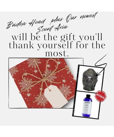 Buy Aromar Buddha Ceramic Diffuser - Elegant Black Essential Oil Diffuser for Home & Spa | International Shipping Available - Buy Online on GoSupps.com