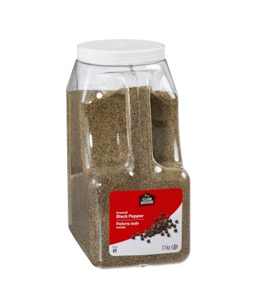 Club House Quality Natural Herbs & Spices PEPPER BLACK GROUND 2.1kg (pack of 1)