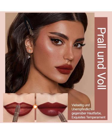  Erinde Erinde Matte Lipstick Pencil lip contour pencil with a creamy velvet texture long-lasting and smudge-proof doesn't dry out lips ideal for on-the-go #02 - Buy Online on GoSupps.com