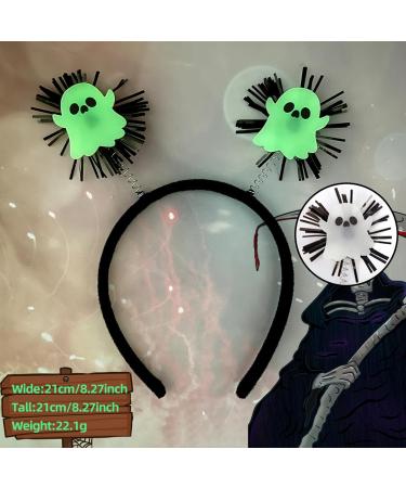 amangul Glow in Dark Halloween Headbands Headwear Glow in Dark Hair Hoop for Halloween Headpiece Fancy Dress Party Supplies(Ghost) - Buy Online on GoSupps.com
