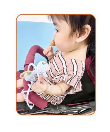 Buy Adjustable Baby Pacifier Band - Reusable Food-Safe Silicone Style | Safe & Stretchy Pacifier Chain in Blue - Buy Online on GoSupps.com