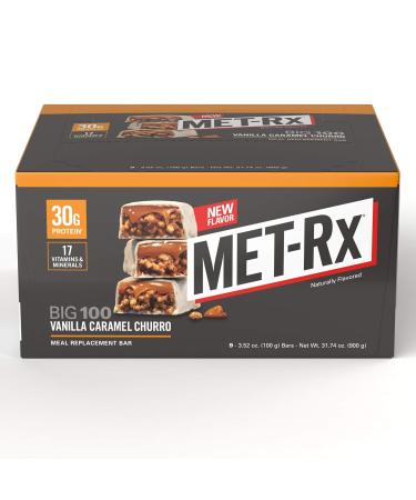 MET-Rx Big 100 Protein Bars - Vanilla Caramel Churro 30g Protein 4 Ct | Buy Internationally - Buy Online on GoSupps.com