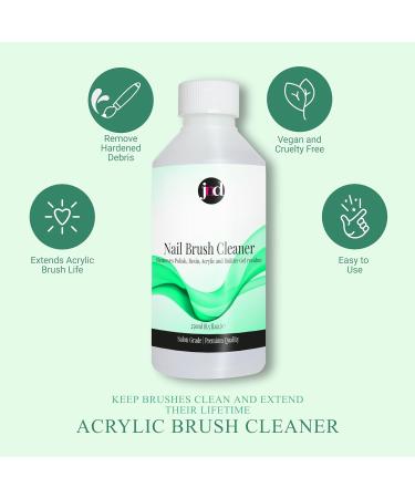JND Professional Acrylic Nail Brush Cleaner (250ml) - Effective Nail Tool Cleaner - Buy Online on GoSupps.com