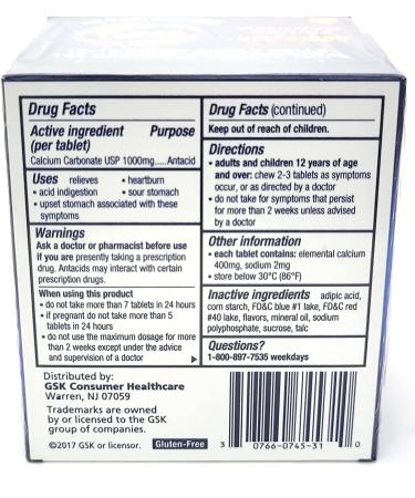 Buy TUMS Ultra Strength Antacid Chewable Tablets - Assorted Berries (12 Pack) | Fast International Shipping - Buy Online on GoSupps.com