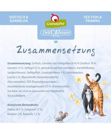 Granapet Delicatessen Seefisch & Garnelen 9kg - Cereal-Free Sugar-Free Dry Cat Food | Tasty Adult Cat Feed with Sea Fish & Shrimp - Buy Online on GoSupps.com
