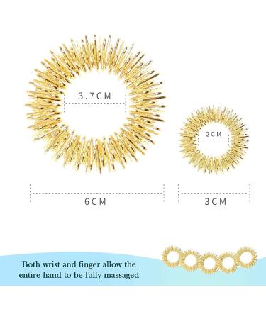 Buy Murlancra Acupressure Massage Rings for Stress Relief & Improved Circulation - Perfect for Osteoarthritis - Finger & Wrist Bracelet Set - Buy Online on GoSupps.com